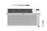 LG 10,000 BTU 115V Window-Mounted Air Conditioner with Remote Control, White