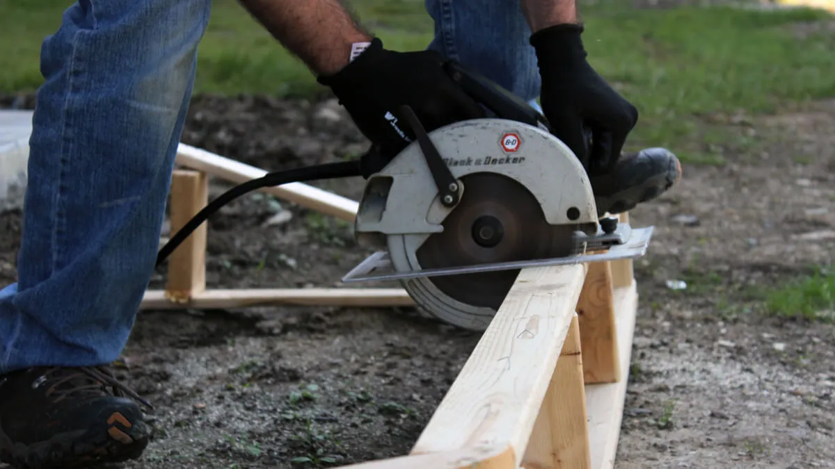 Cut Wood Frame of Box Spring