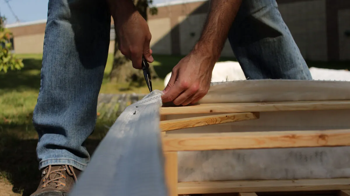 Cut Staples From Box Spring