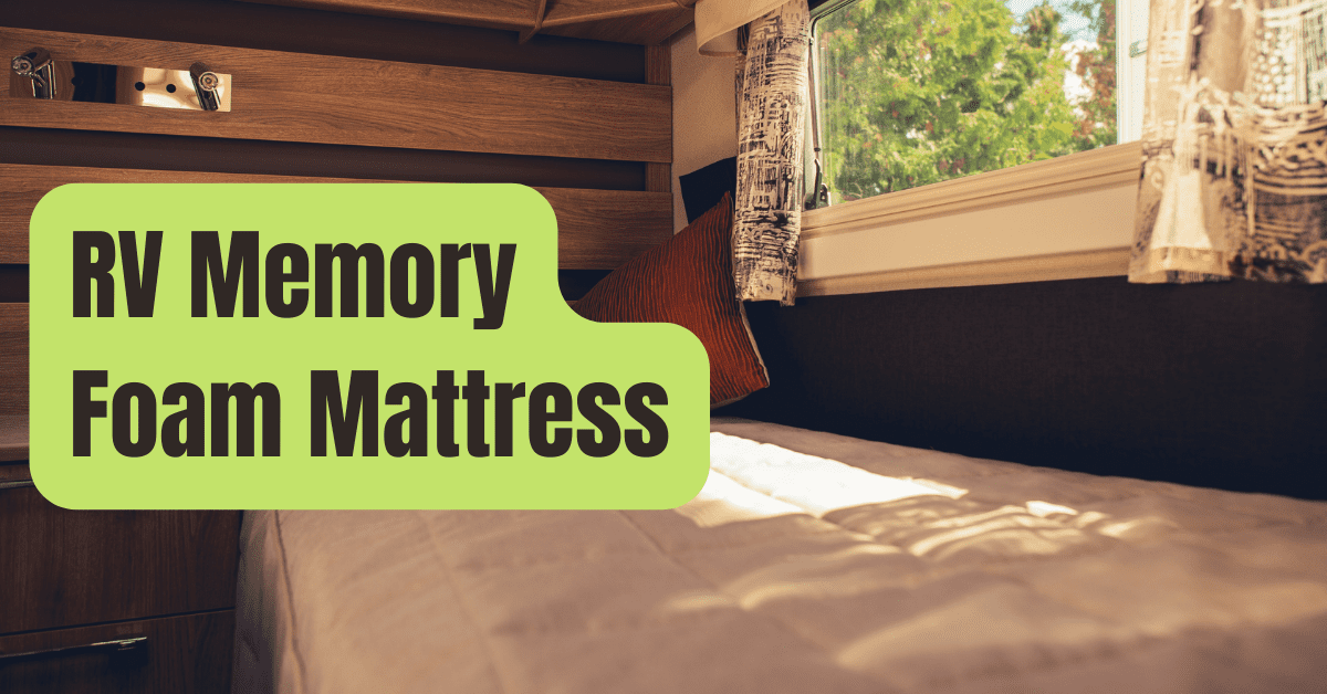 snuggle home 8 in memory foam rv mattress