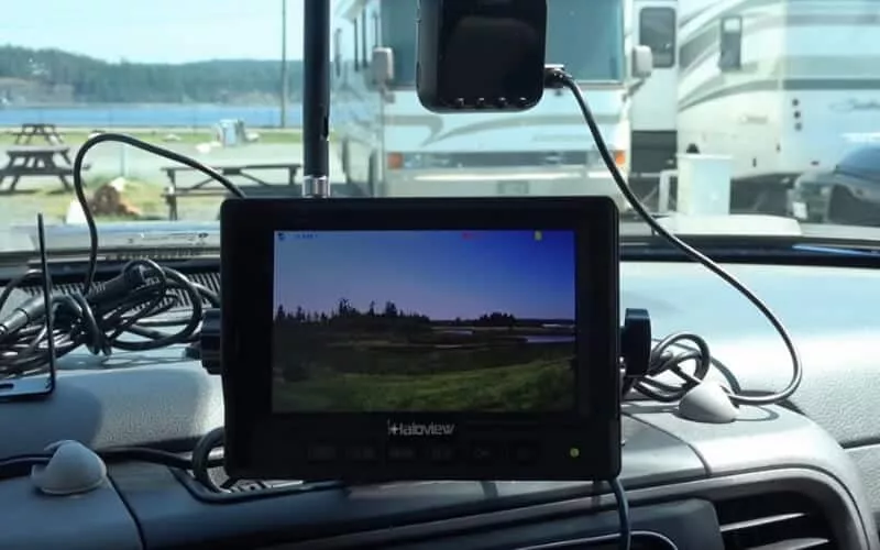 travel trailer rear view camera