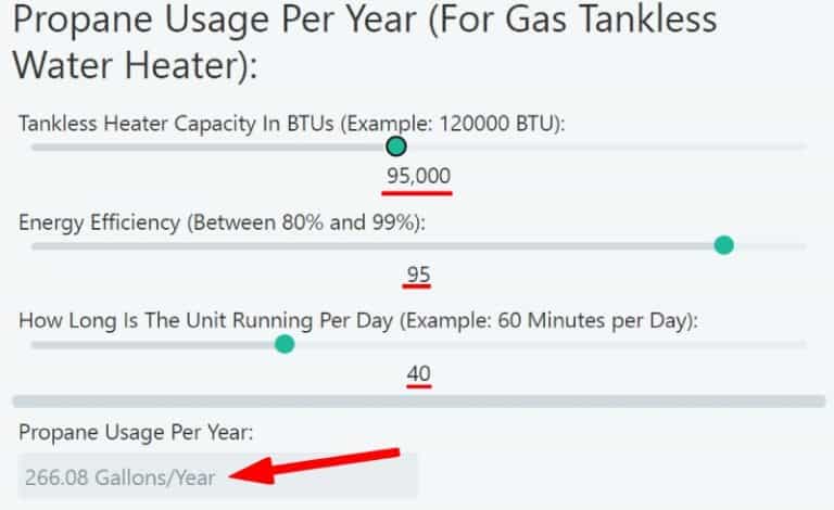 How Much Propane Does A Tankless Water Heater Use RVing Beginner