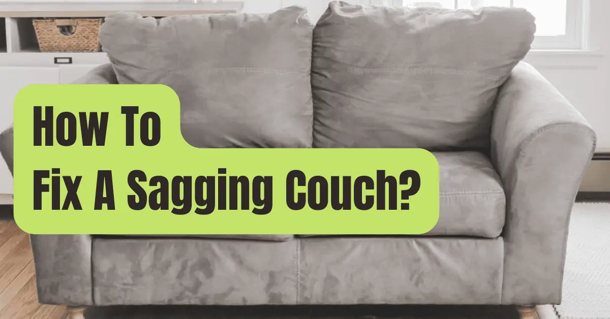 How To Fix A Sagging Couch RVing Beginner