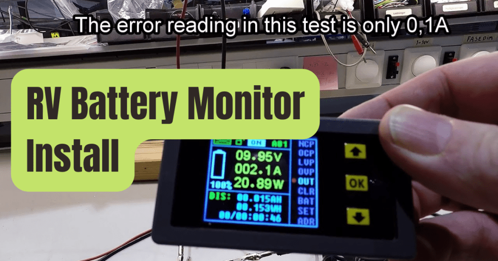 Installing Battery Monitor for Camper Van and RV Solar RVing Beginner