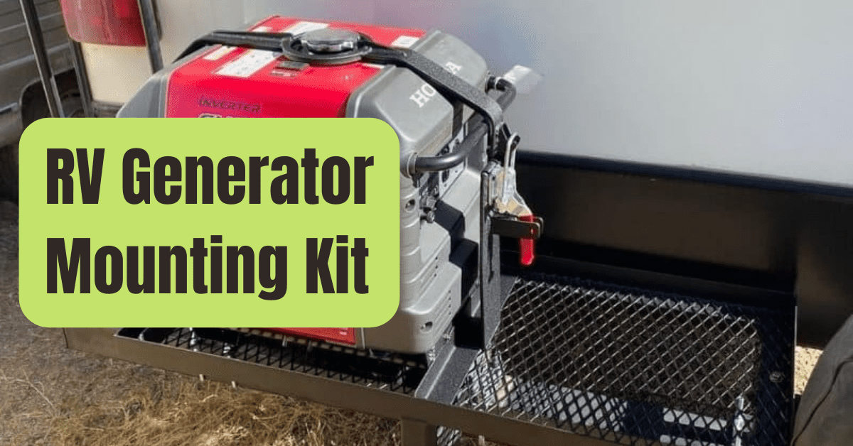 travel trailer generator mount