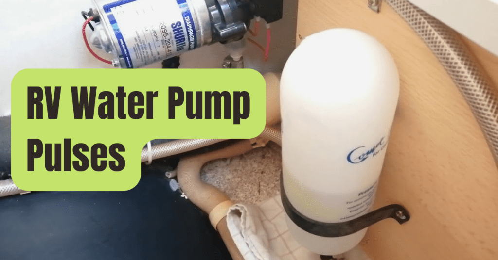 rv water pump pulses in kitchen sink